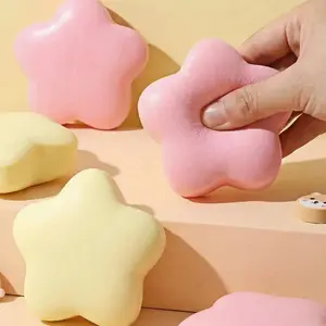 Stress Relief Toy Set, 1/3 Counts Slow-Rebound Star-Shaped Squeeze Toys, Realistic Cake Bread Design, Kawaii Squishies Aromatherapy Gift for Anxiety Relief, Stress Relief Gadgets