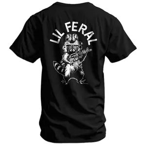 Lil Feral Casual Graphic Print Short Sleeve Crew Neck T-Shirt Anime Acid ed Vintage Retro Heart Hands Usa Mexico Fla Cotton T-Shirt – Best Fit