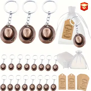 Western cowboy tribal style cowboy hat keychain cow pattern hat pendant bag buckle
