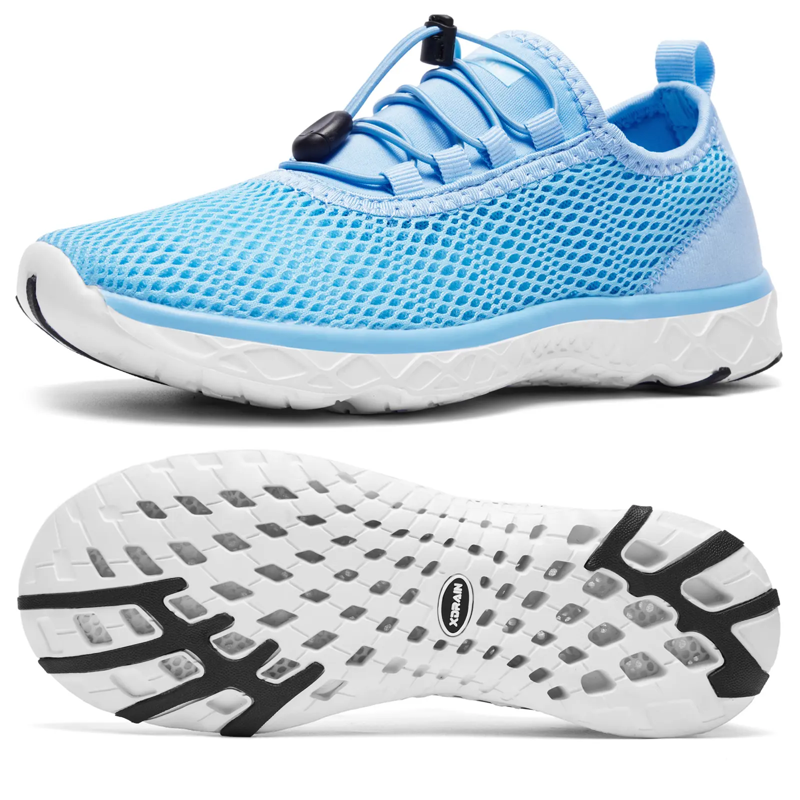 ALEADER Water Shoes Quick Dry Barefoot Beach Aqua Sport Swim Surf Pool Hiking Diving Walking Lightweight Comfort Footed for Women Activewear Breathable Non-Slip Sole