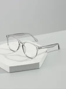 Unisex Square Fashion Glasses, Lightweight Durable PC Frame, Anti-Blue Light Lenses, Casual Style, Perfect for Daily Use & Outdoor Activities, Stylish Square Frames, Lightweight Eyeglasses, Square Frame Eyewear