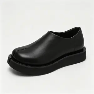 Thick Sole Split Toe Slip On Casual Shoes British Style Daily Walking Footwear202649-J