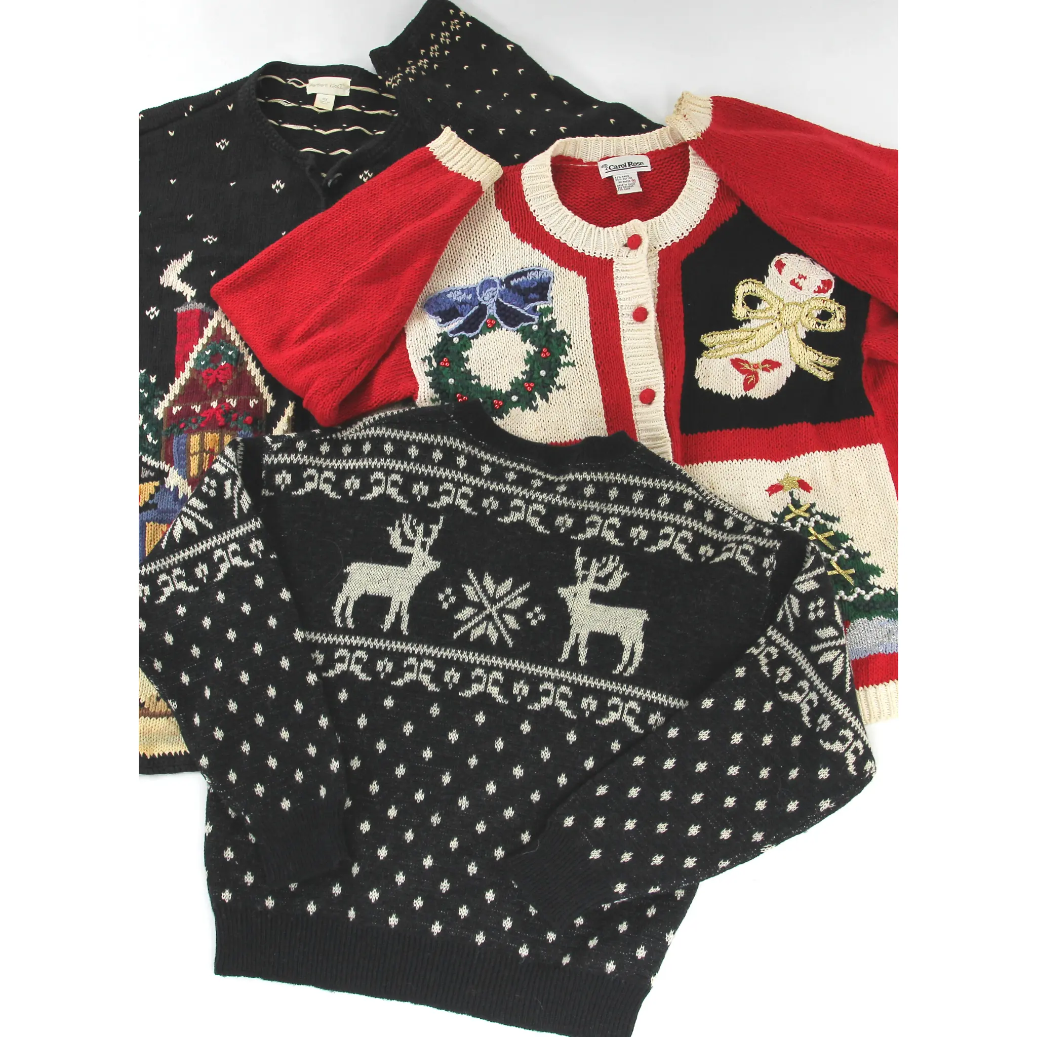 Vintage Christmas Holiday Sweaters Mix of 15 Sweaters