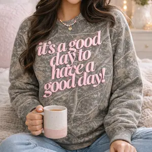 PUFF 'Good Day²' Camo Hideaway Crewneck