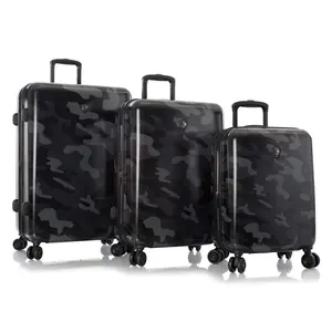 Heys America Black Camo 4-Wheel Spinner Hardside Luggage