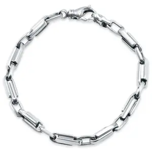 Men's 14k Gold (23gram) or Platinum (37gram) 5mm Link Bracelet 8.5"