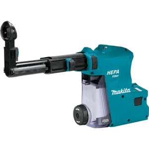Makita (DX08) Dust Extractor Attachment with HEPA Filter Cleaning Mechanism, XRH08, XRH10