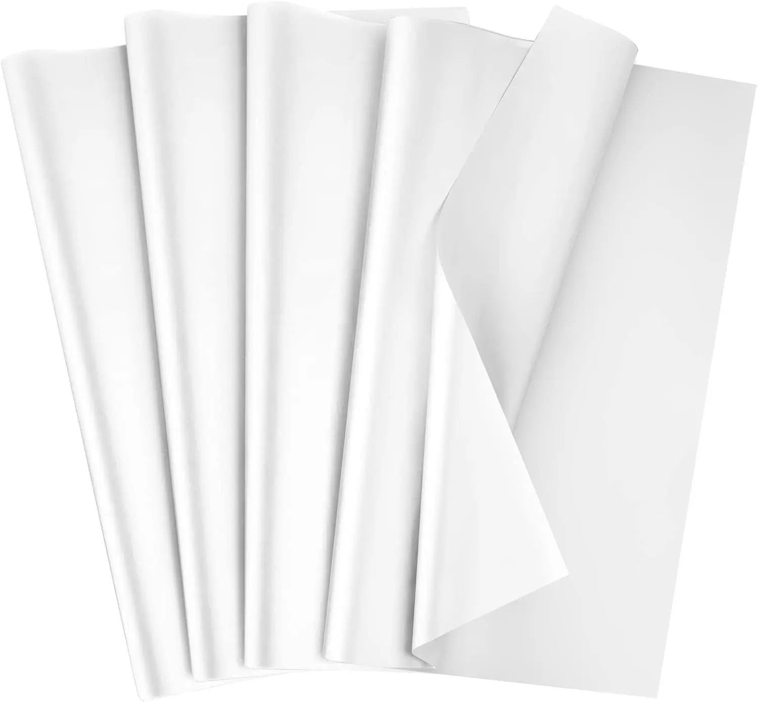 White Tissue Paper 80 Sheets, 14 x 20 Inch  Wrapping Bulk Tissue Paper for  Bags for Christmas DIY Arts Crafts Shredded Filler Birthday Graduation
