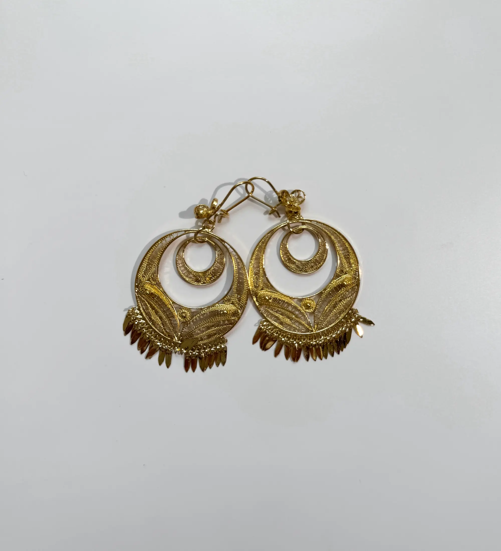 Aretes Redondos de filigrana