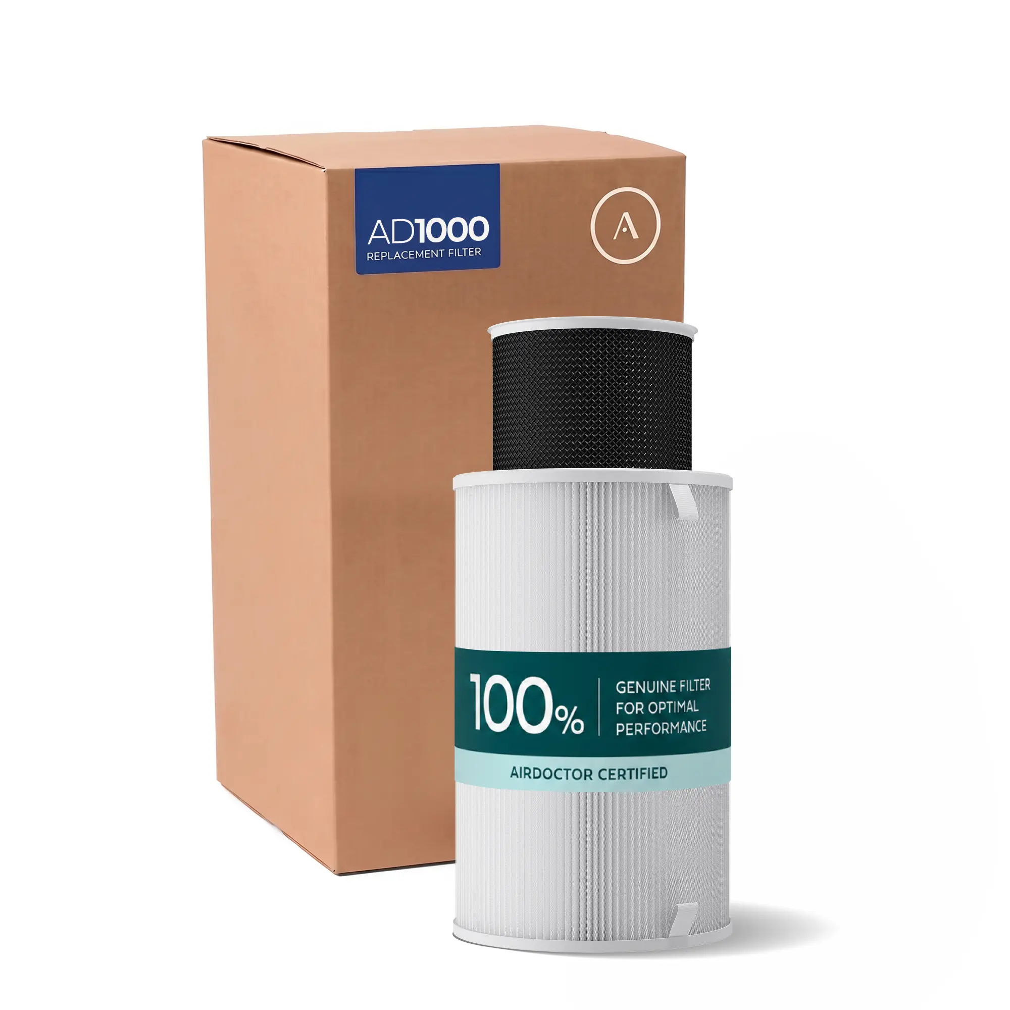 AirDoctor 1000 HEPA Filter Replacements Set, Dual Filters with 6-Month Life for Indoor Home Improvement Heating, Cooling & Ventilation Needs, Indoor Use