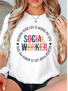Social Worker T-Shirt, School Counselor Shirt, Social Work Student Graduation Gift Tee, Special Education Tee, Therapist Shirt, Anxiety Short Sleeve.