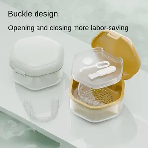 Orthodontic Retainer & Invisalign Case - Compact Travel Storage Box for Clear Aligners, Dentures & Braces, BPA-Free, Odor-Resistant & Hygienic Oral