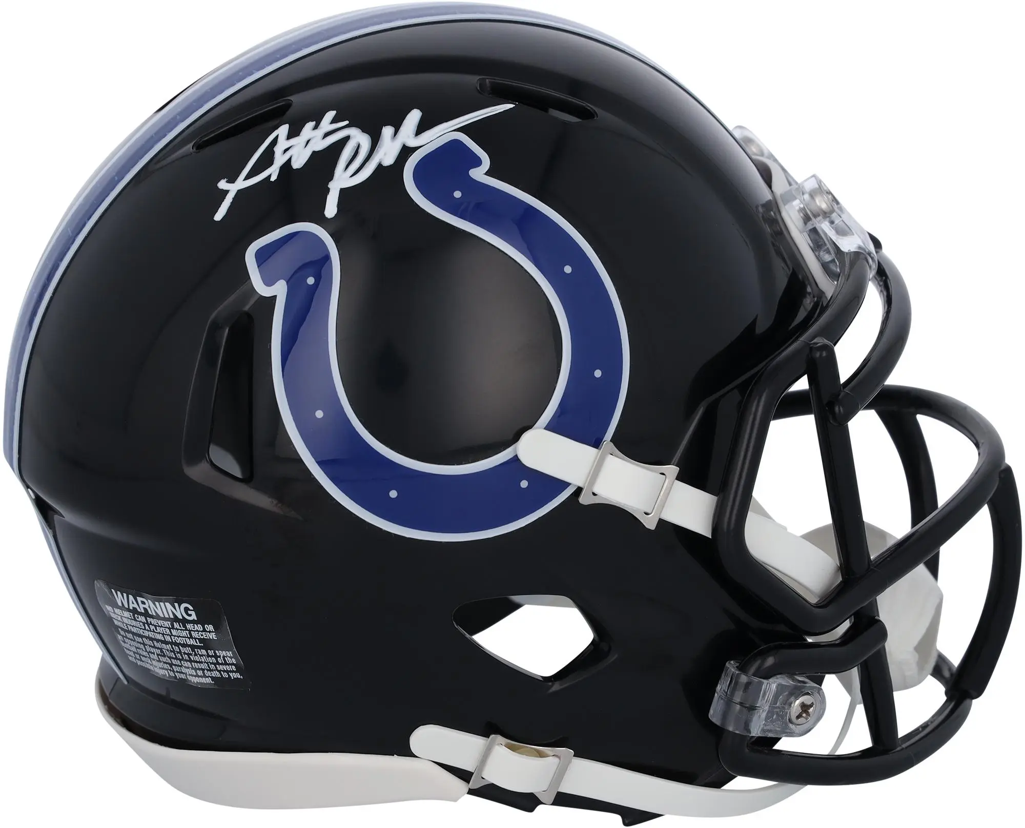 Anthony Richardson Indianapolis Colts Autographed Riddell Indiana Nights 2023 Alternate Speed Mini Helmet - Fanatics Authentic Certified