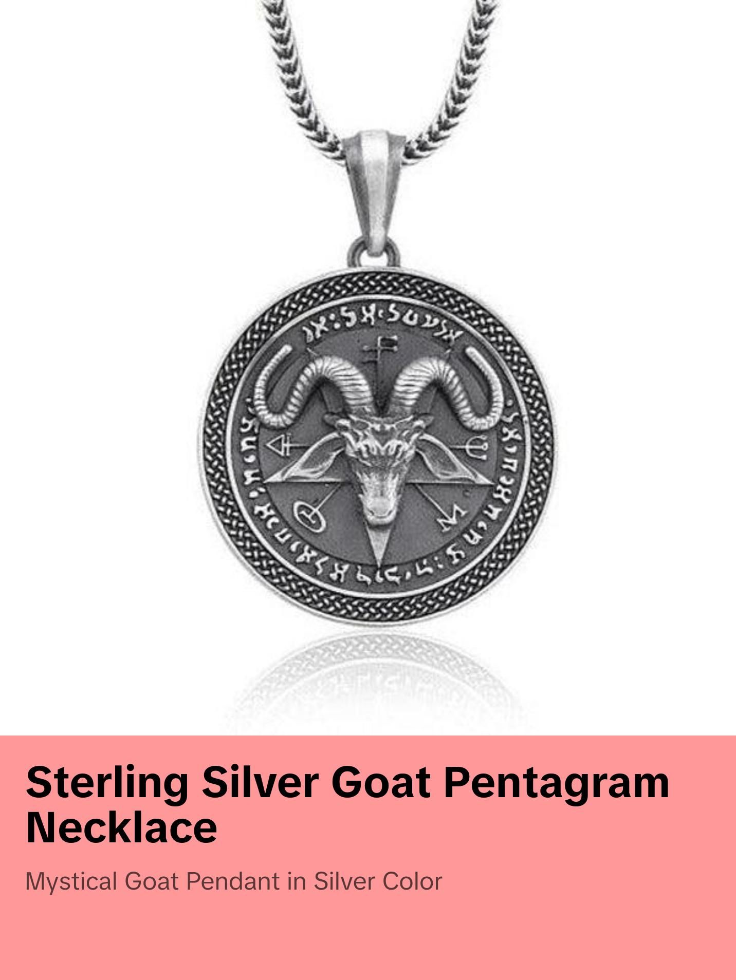 Goat Pentagram Necklace