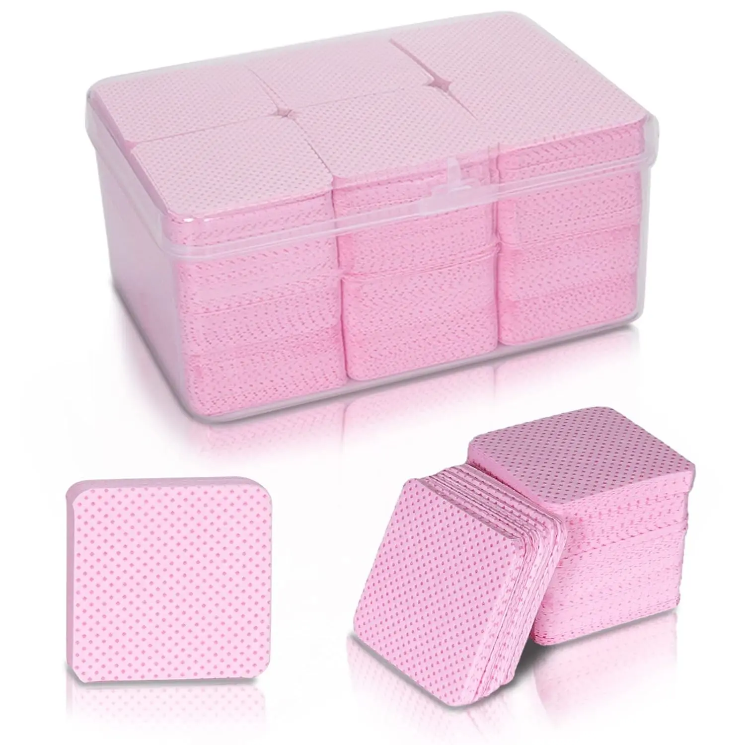 Nail Wipes - Professional Lint-Free Nail Polish Remover Pads, Fingernail Polish Remover, UV Gel Cleansing Tissues, Gel Remover For Nails, Unscented Manicure Prep And Finish Nail Art Cleaning Tool