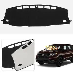 Canvcle 2019-2025 Honda Passport Dashboard Cover Polyester Non-Slip Protector Anti-Glare UV Protection for Sport EX-L Touring Elite Custom Fit