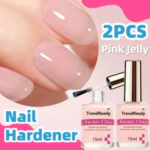 2pcs  Nail Hardener for Weak Nails | Long Lasting & Fast Dry Nail Protein Hardener for Weak Nails | Clear Nail Polish Base Coat Concealer Ridge Filler for Nails, Smoothes Nails, Quick Air Dry, HEMA Free|Halloween, Nail Oil