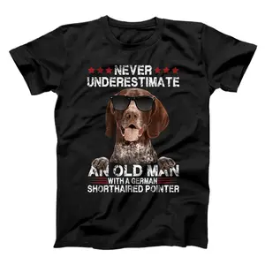 An Old Man With A German Shorthaired Pointer T-Shirt, Sweatshirt, Hoodie