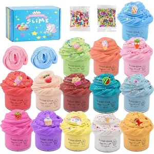 14 Pack Slime Kit Super Mini Butter Slime, Different Kinds of Color Scented Funny Slimes, Soft and Non-Sticky for Girls and Boys, Party Favor, DIY Stress Relief Toys