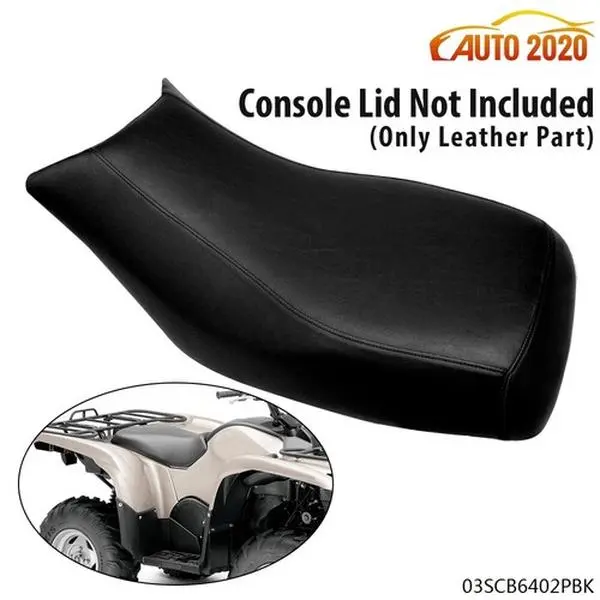 Waterproof Black Marine Vinyl Seat Cover for 2007-2011 Yamaha Grizzly 700, USA-Made Motorcycle Black Seat Covers, Waterproof Seat Cover