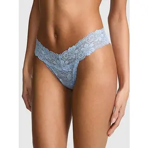PINK Wink™ Lace-Trim Thong Panty Pack