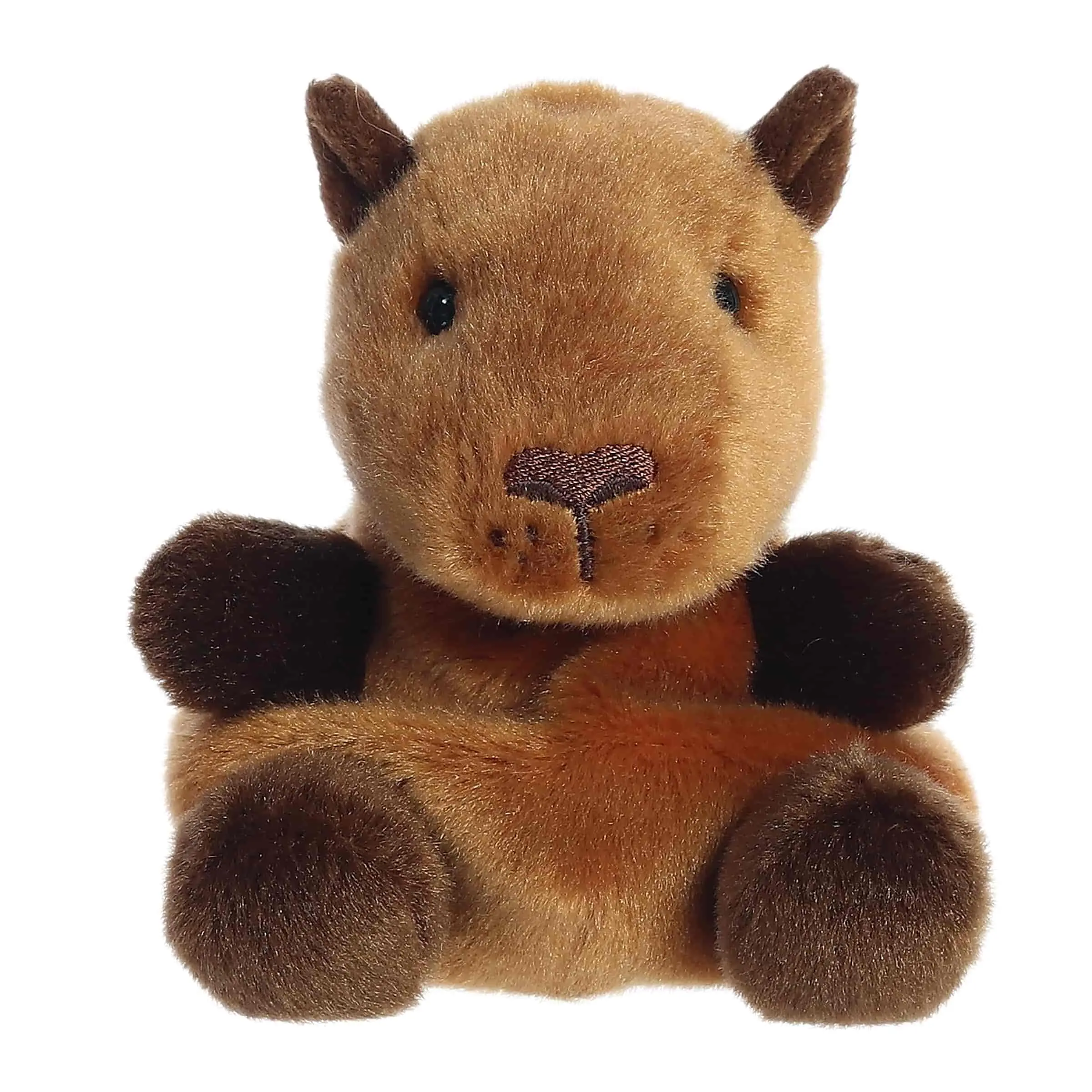 Palm Pals Adorable Sid Capybara Brown Soft Plush Collectable Stuffed Animal