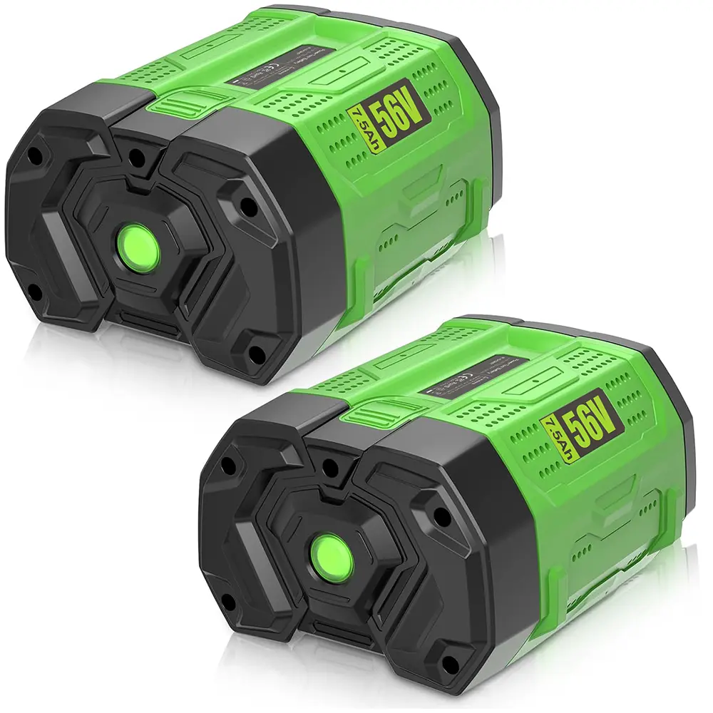 2-Pack 7500mAh Lithium Ion Replacement Batteries for EGO 56V Power+ Tools, Backup Power for Tool Use Models BA2800, BA4200, BA4200T, CS1604, CS1804, CS1403, HT2400, LB6504, LB5804, LB6500, LB4800, PH1400