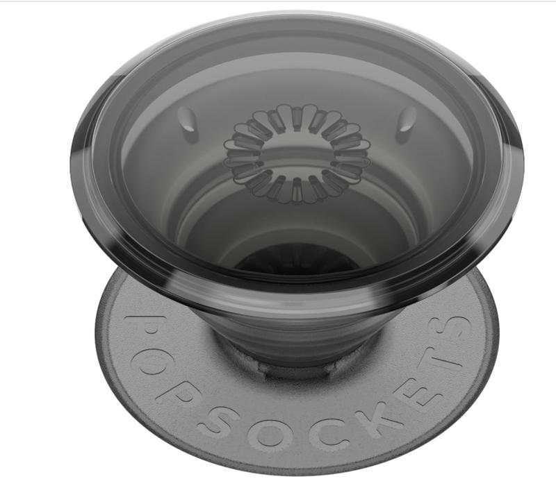 PopSockets Translucent Phone Grip with Expanding Kickstand, PopSockets for Phone, Adhesive Grip, Translucent PopGrip - Translucent Black Smoke