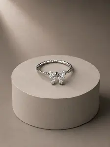 Crystal Bow Petite Ring