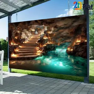 2D Flat Banner Wall Decor Tapestry Room Decor 1pc Waterfall Scenery Background Cloth, Natural Water Flow Style, Polyester Digital Printing, Washable, Suitable for Home Decoration and Living Room Background, Multiple Sizes Available