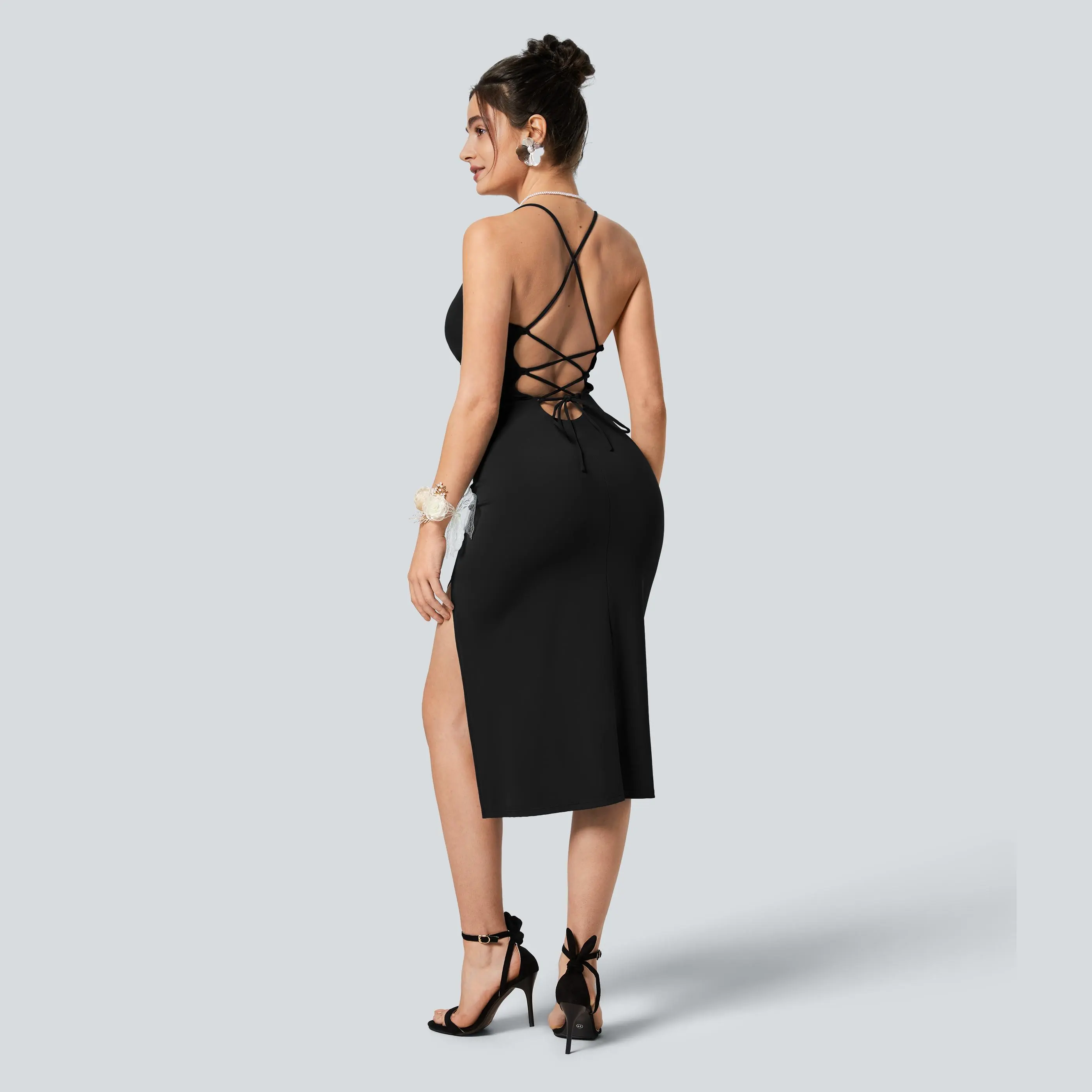 silk dress ivory Thea Sheath Dress