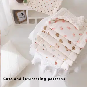 Cute Cartoon Print Baby Stroller Mat, Soft Comfortable Fabric, Portable Design, Hand Washable, Suitable for All Seasons, Perfect Gift