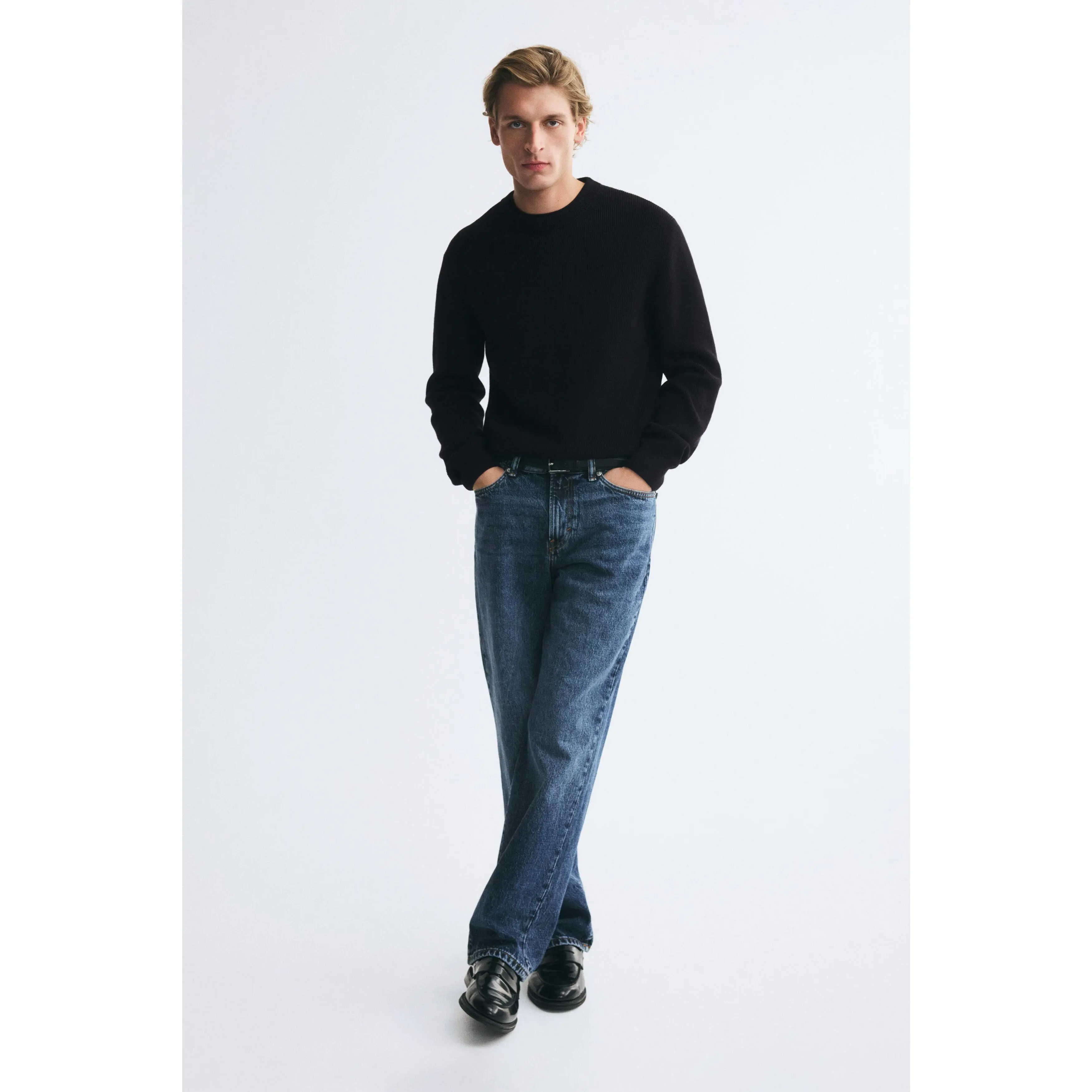H&M Regular Fit Rib-knit cotton jumper