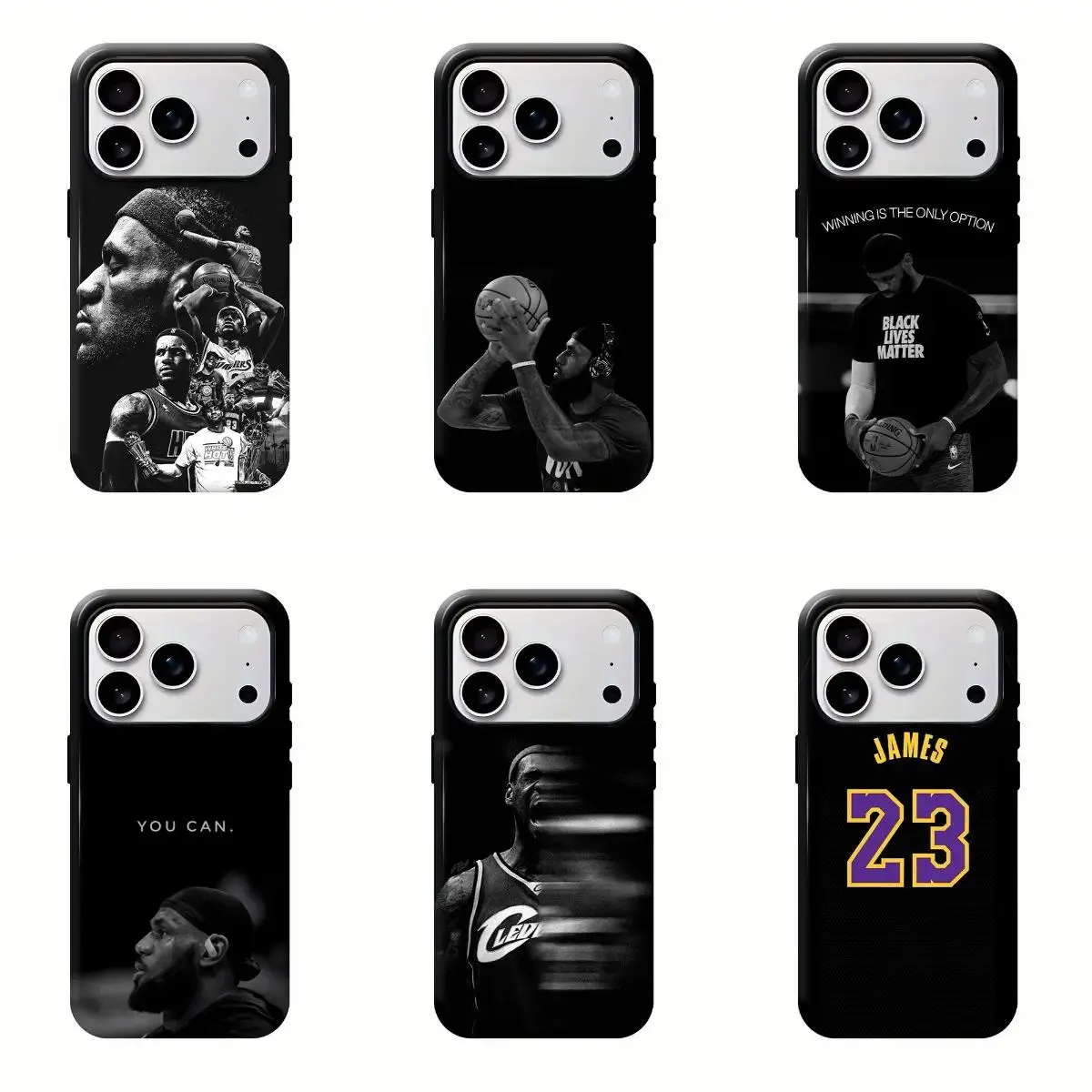 L-LeBron J-James-Themed Phone Case — Exclusively for Basketball Fans. Compatible with iPhone 11–17 Pro Max/Plus Series and Samsung Galaxy S23– Series. Features a dual-layer, integrated, drop-resistant design for comprehensive, all-around protection.
