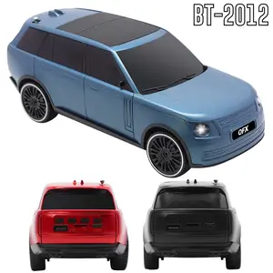 Retro 2010s-era MPV Inspired Car Bluetooth Speaker With Bass Radiator LED Light FM USB TF AUX TWS Mode Wireless Portable Rechargeable Stereo Audio Speaker Gift