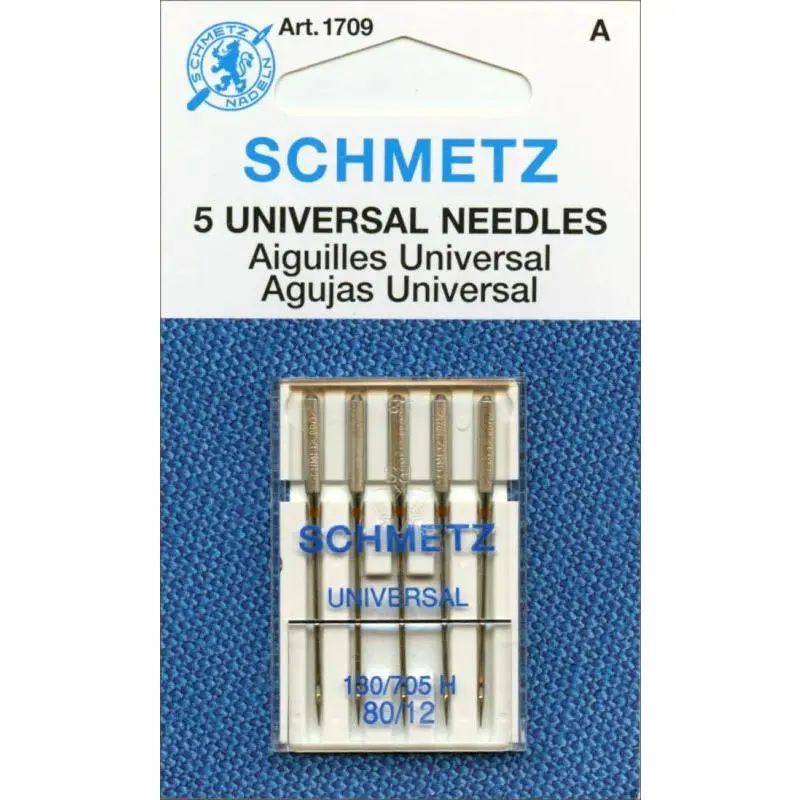 Schmetz Universal Sewing Needles, 5-Pack, 705H-12 Model