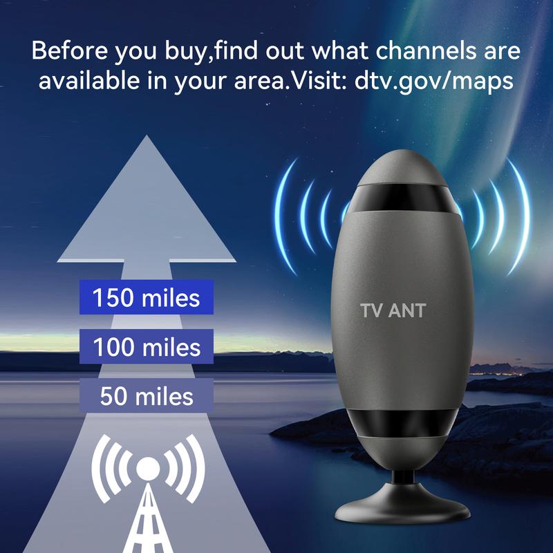 2025 New Antenna for Smart TV - Ultra - Strong Signal Reception, with HDMI Port for Hassle - free Connection, Enjoy Local Channels in Full HD, TikTokShopBlackFriday