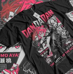 Dandadan Okarun T- Shirt Okarun Momo Ayase Anime Japanese Cute Gift Shirt