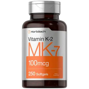 Horbäach Vitamin K2 MK7 100mcg | 250 Softgels | Non-GMO, Gluten Free Supplement Horbäach Vitamin K2 MK7 100mcg | 250 Softgels | Non-GMO, Gluten Free Supplement