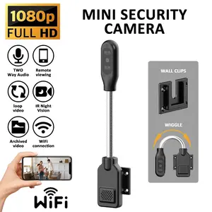 1080P Mini WiFi Security Camera with Night Vision & Motion Detection, Indoor Baby/pet Monitor, 2-Way Audio, Dual-Band, USB Powered