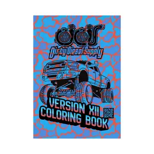 Dirty Diesel Supply Version 12 Truck Coloring Book - 175+ pages Unique Designs for Kids & Adults - Over 75 Real Builds from Community Builders - Perfect for Diesel Lovers & Truck Meets