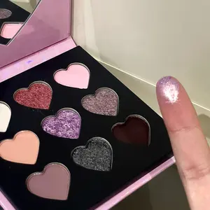 HERORANGE High-Pigment Eyeshadow Palette | Matte & Shimmer Finishes! Waterproof, No-Fallout in Purple/Brown/Pink Shades. Ultimate Smoky & Stage Makeup Must-Have. Perfect Holiday Gift Set!