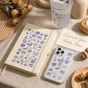 3D Cartoon Ocean Adventure Stickers, High-Quality Embossed Decals for Scrapbooks, Notebooks, Phone & Tablet Decorations