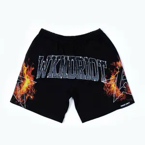 DOWNTOWN RIOT RHINESTONE (FRENCH TERRY SHORT)