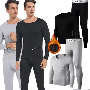 Mans Winter Thermal Underwear Set Warmth Slim Body High Elasticity Comfortable Top & Bottom Set Long Sleeves Autumn Clothes