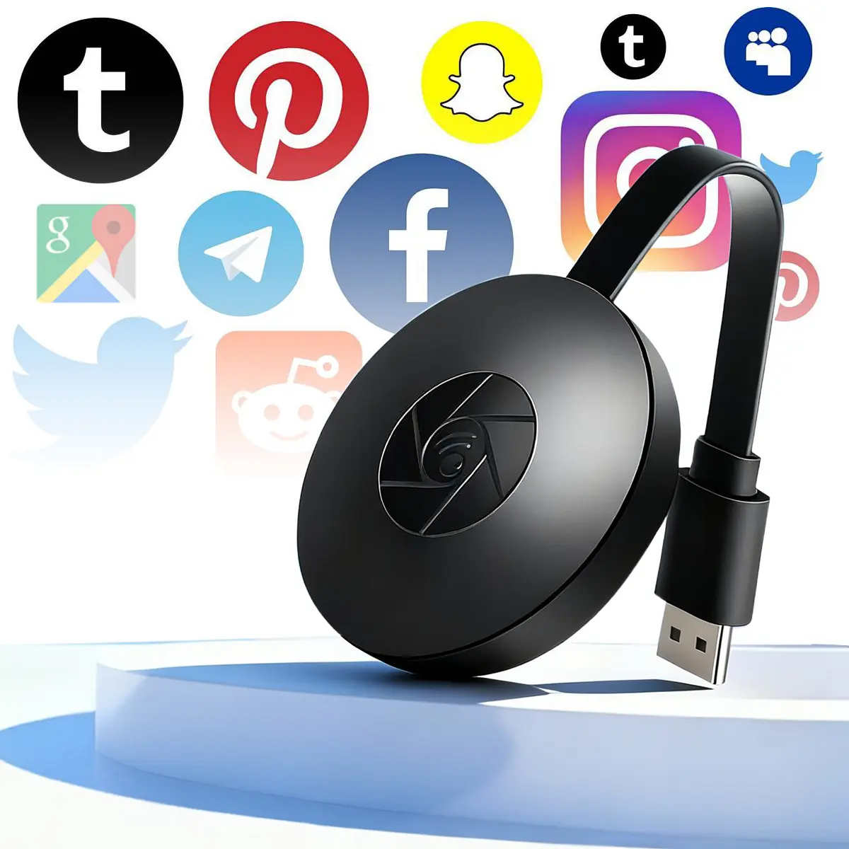 Wireless HDMI Display Adapter, 1080P Screen Mirroring Dongle, 2.4G WiFi, Miracast Airplay DLNA, Cast Phone Laptop to TV Projector Monitor, Ideal for Home Entertainment Office Gaming, TV Stick, Electronic Gadgets, Digital Products