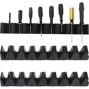 3 count Modular  Organizer,  Holder for Tool Drawers, Tool Box Organizer, Wavy  Design, Tool Holder for Toolbox, Workbench, Garage Organization,3 Pack, 24 Holders