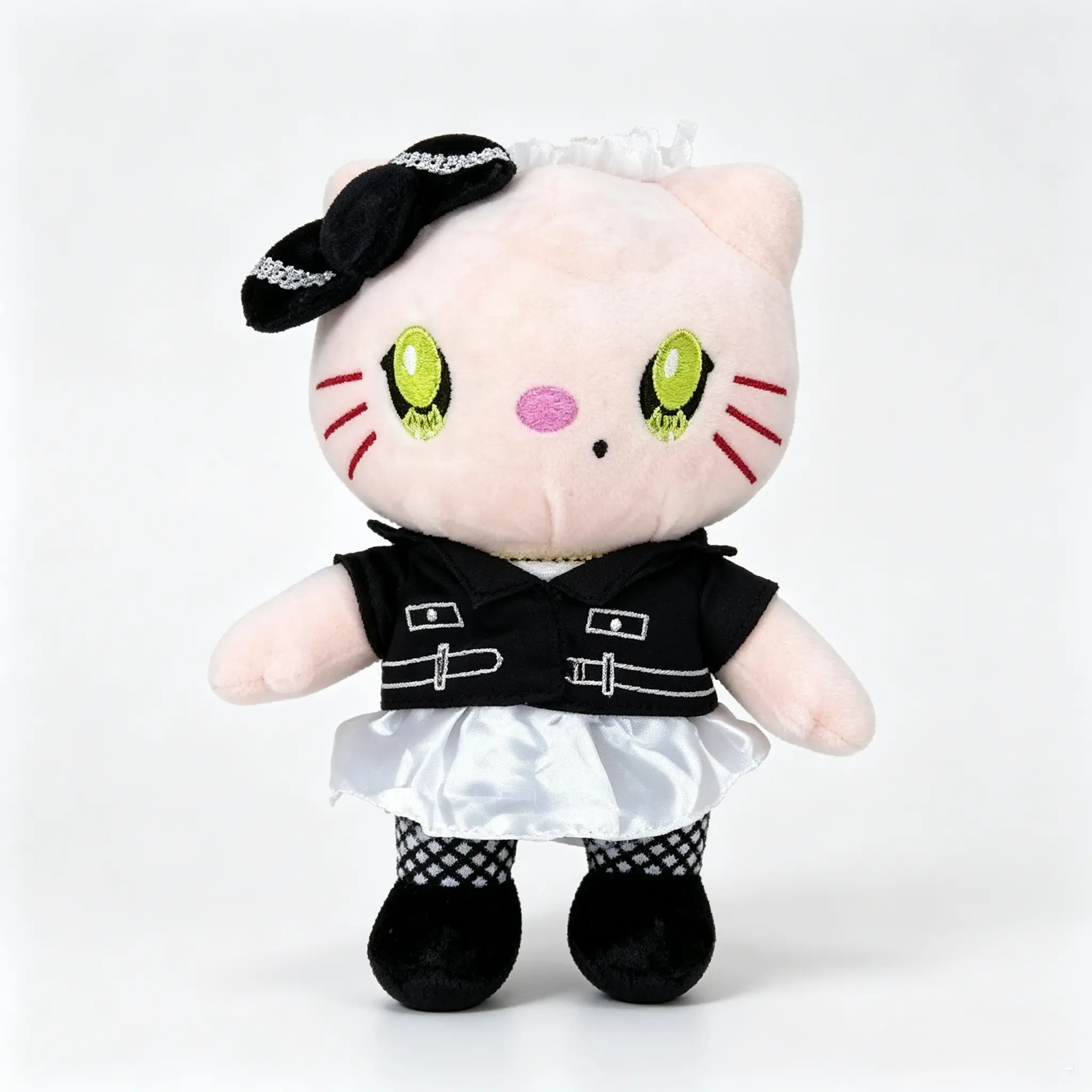 Sanrio Hello Kitty Demon Bride Plush Doll 9.84 Inches Gothic Halloween Stuffed Collectible Toy Gift for Girls