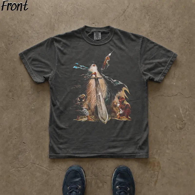 Gildan Men's Cute Lord of The Rings Hobbits Graphic T-Shirt - Casual Fit Short-Sleeve Round Neck Cotton Streetwear Tops, 3XL Lightweight All-Season Men's T-Shirts, Cold Wash Compatible