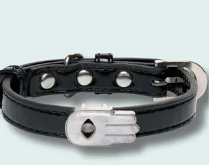 Black Hamsa Collar Set